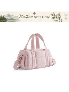 Nylon Mini Crossbody Gym Bag with Detachable Strap and 3 Compartments